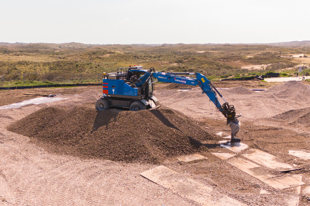 Infrascoop emissieloos aan het werk