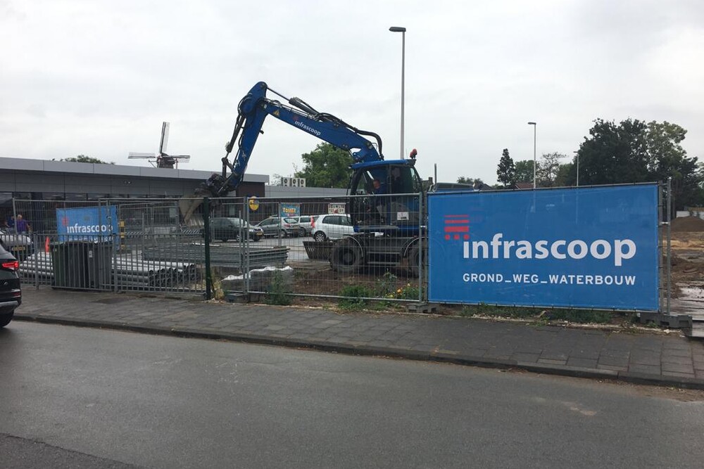 Uitbreiding parkeerterrein Lidl Beneden-Leeuwen