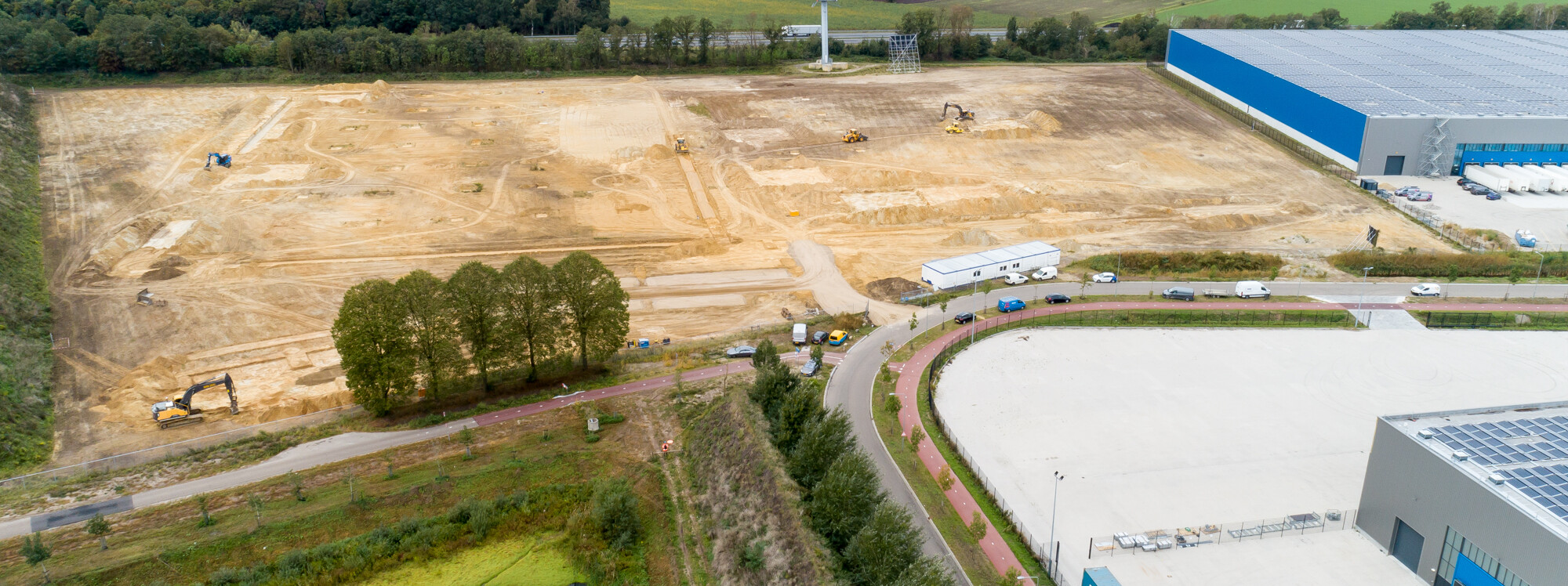 Grondwerk en aanleg infrastructuur Segro in Venray