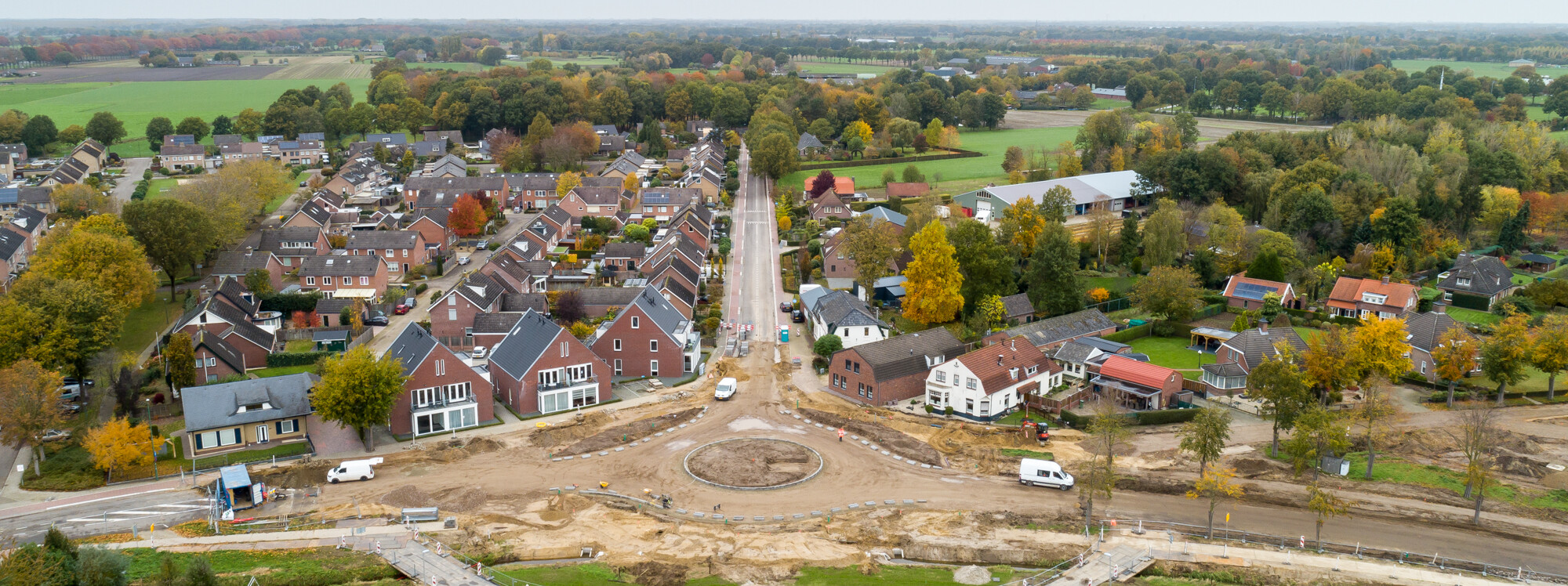 Aanleg rotonde Kerkstraat en aanpassing kruising Sint Hubertseweg