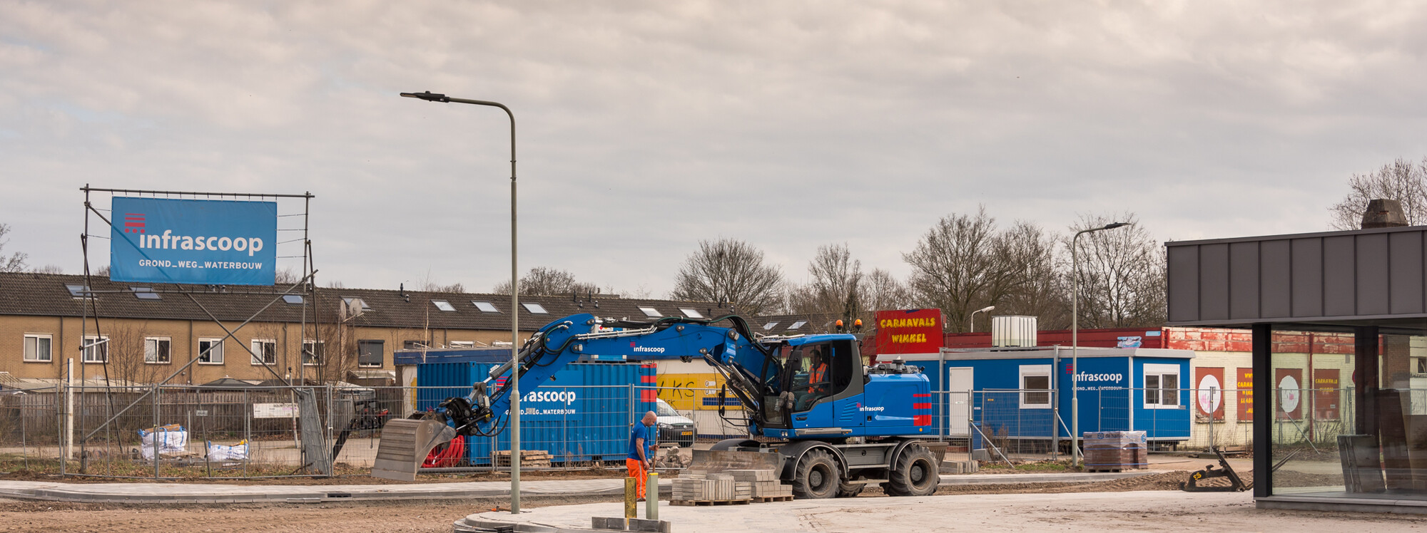 Reconstructie Leunseweg rotonde Zuidsingel