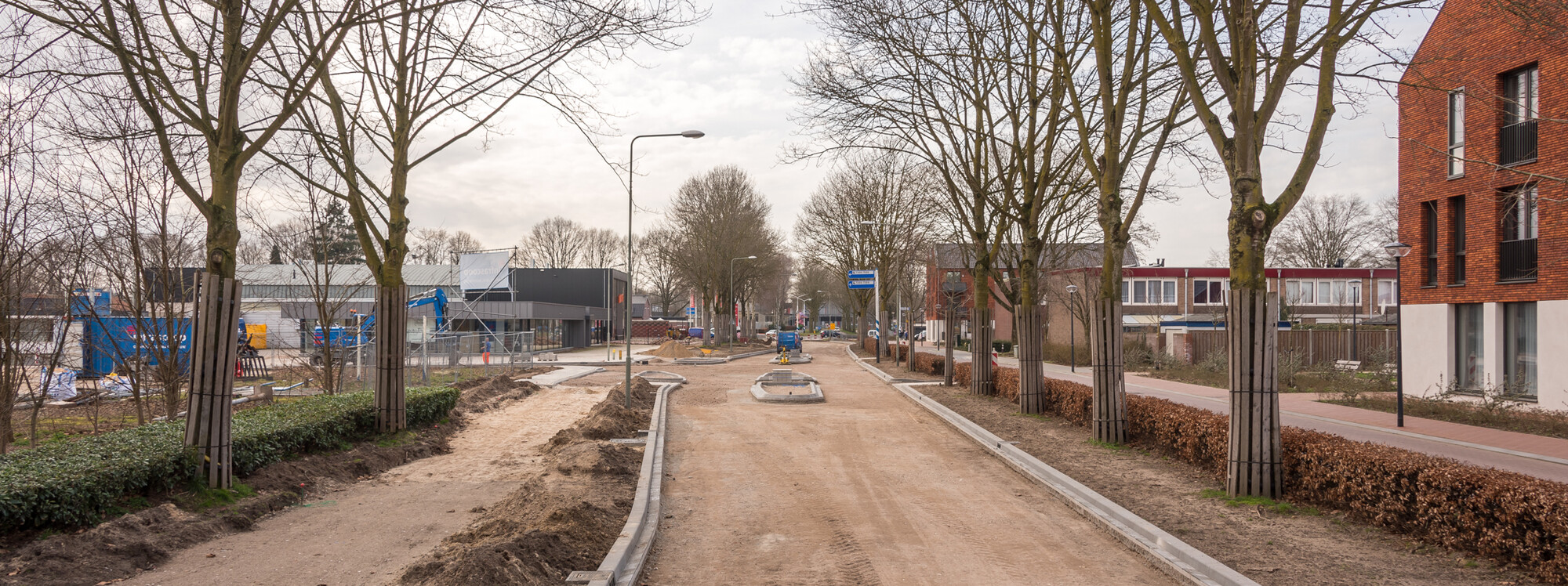 Reconstructie Leunseweg rotonde Zuidsingel