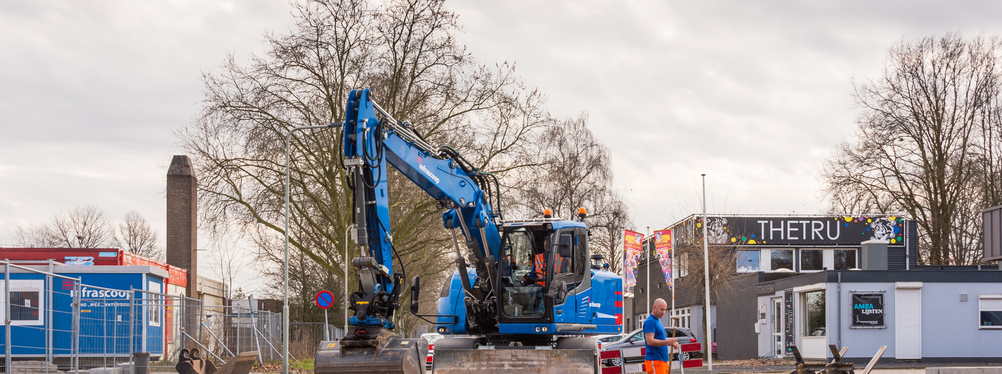 Reconstructie Leunseweg rotonde Zuidsingel