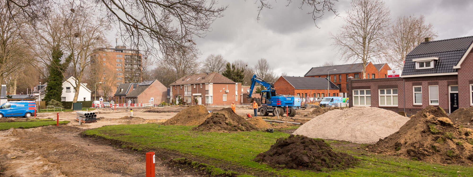 Reconstructie Leunseweg rotonde Zuidsingel