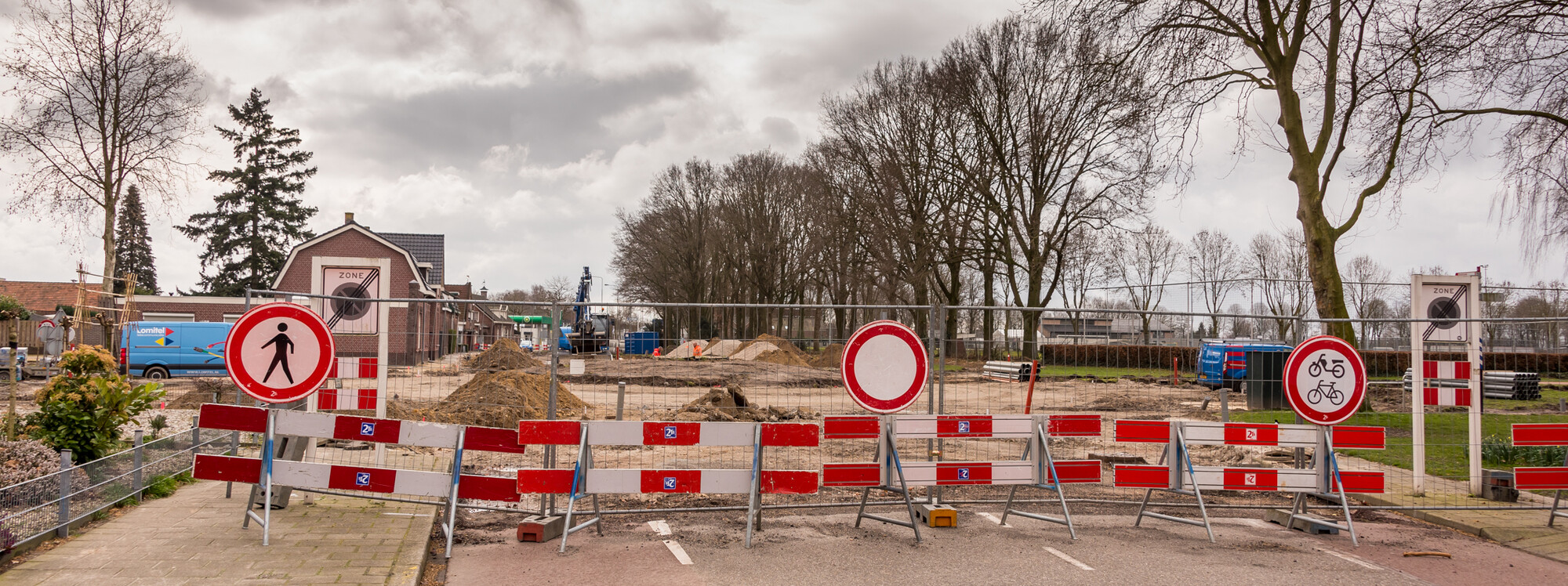 Reconstructie Leunseweg rotonde Zuidsingel