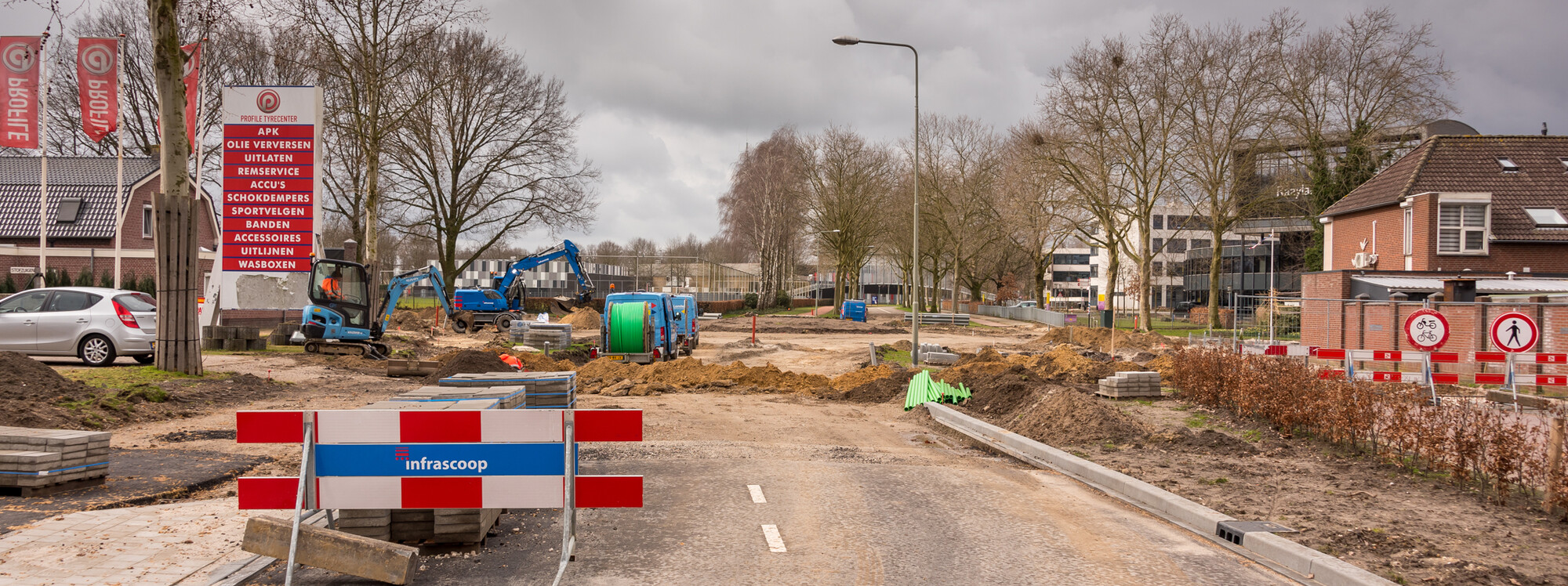 Reconstructie Leunseweg rotonde Zuidsingel