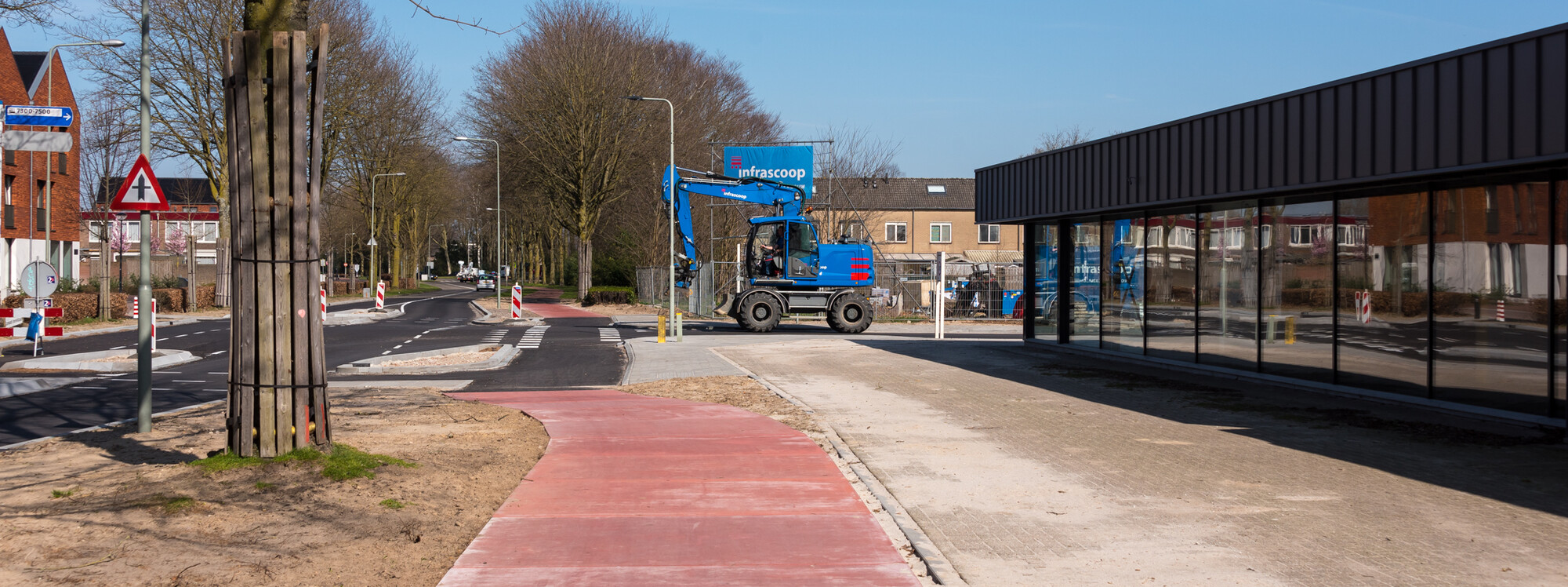 Reconstructie Leunseweg rotonde Zuidsingel