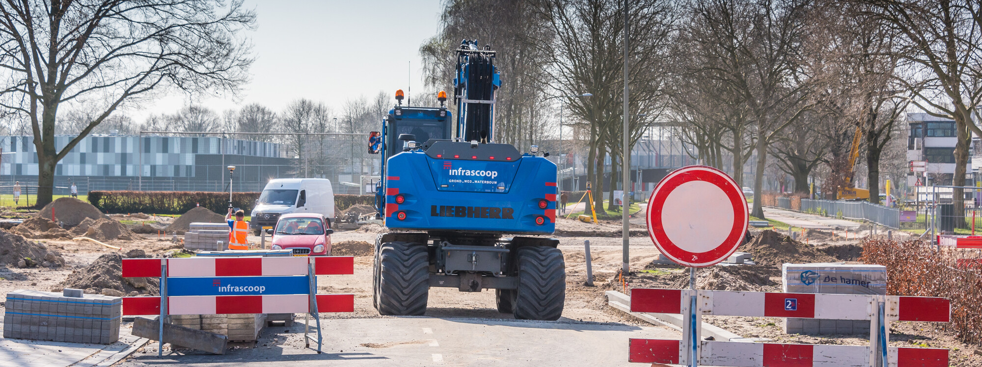 Reconstructie Leunseweg rotonde Zuidsingel