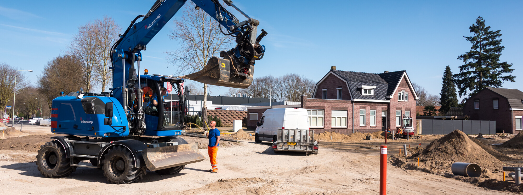 Reconstructie Leunseweg rotonde Zuidsingel