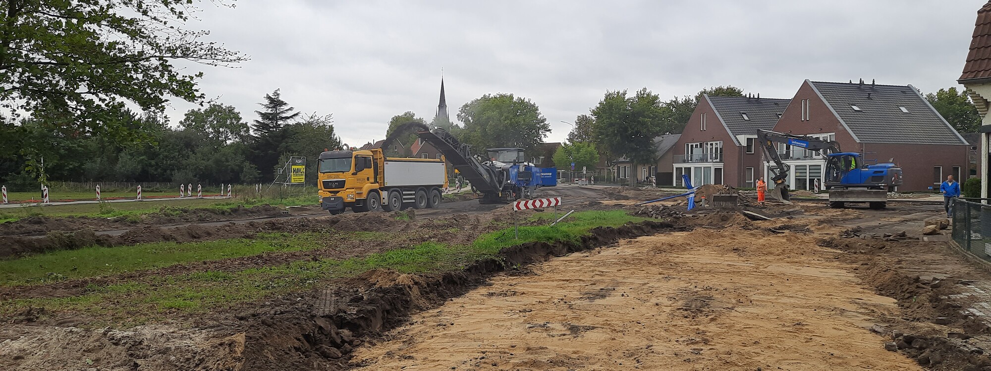 Aanleg rotonde Kerkstraat en aanpassing kruising Sint Hubertseweg