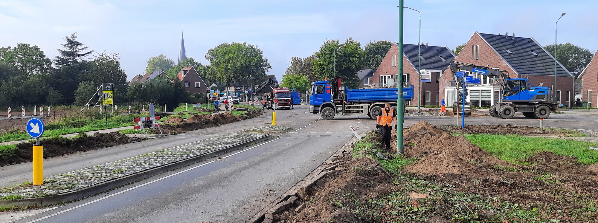 Aanleg rotonde Kerkstraat en aanpassing kruising Sint Hubertseweg